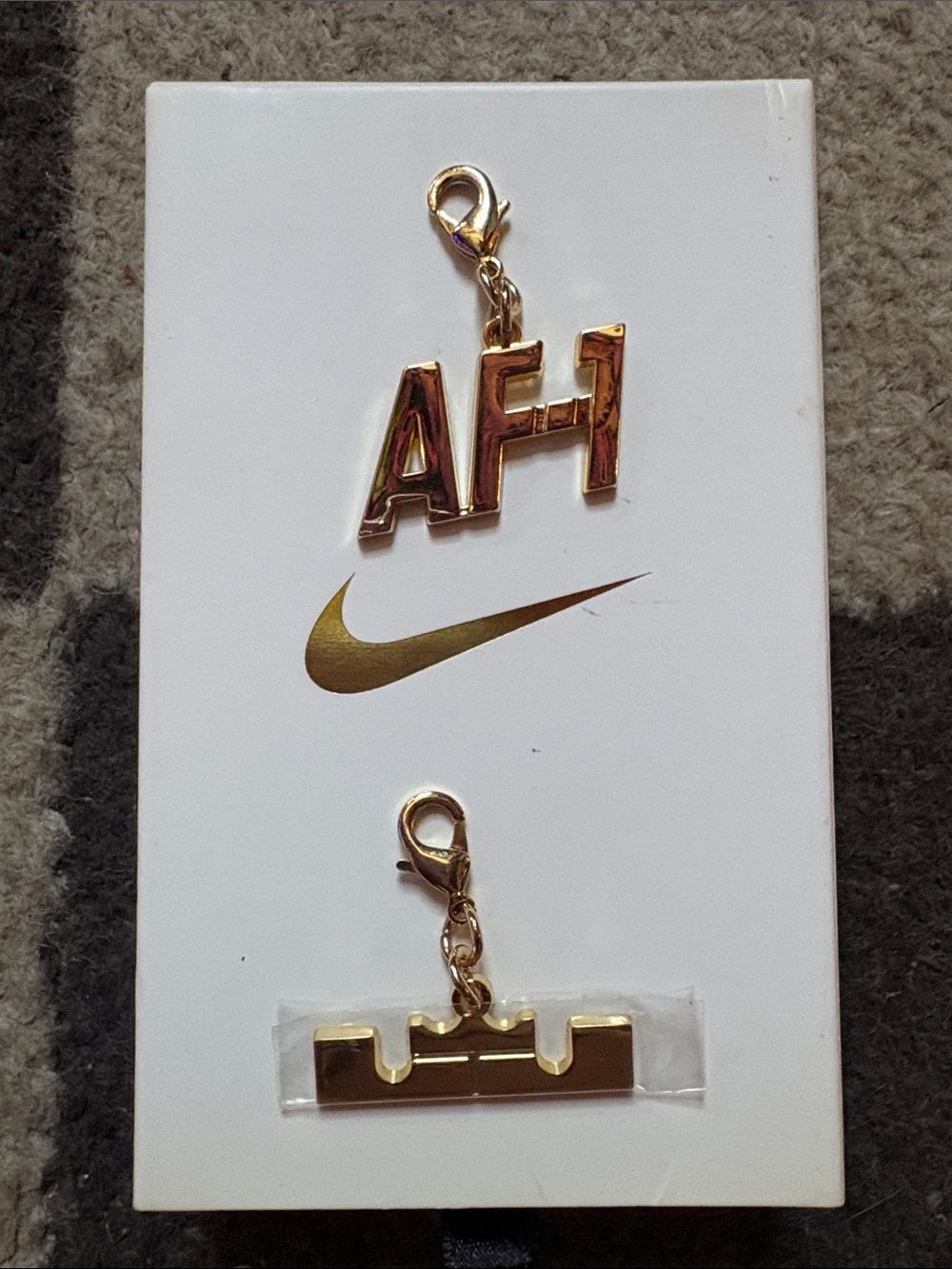 Gold Air Force one charms